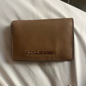 michael kors tan wallet